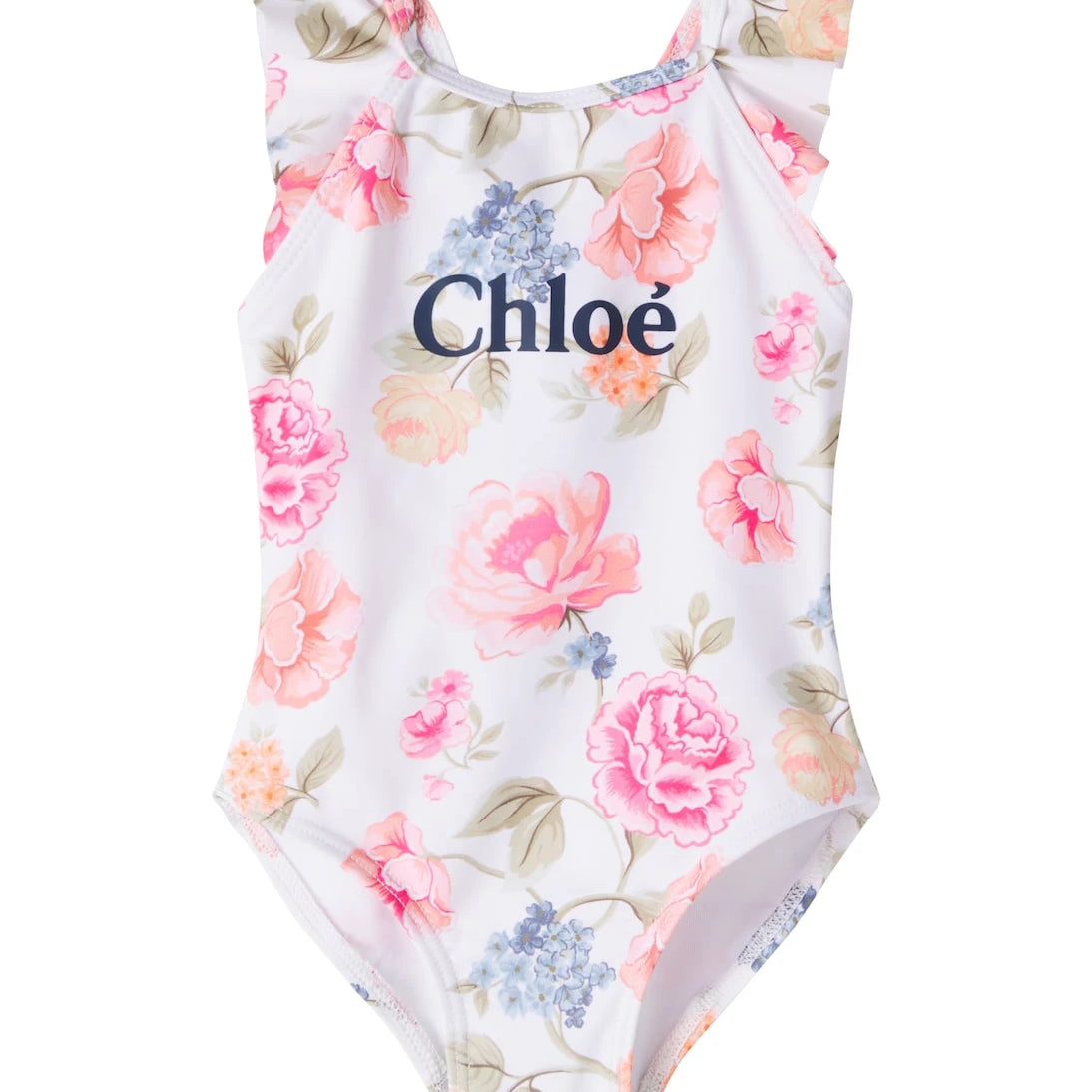 Chloé Kids - Baby logo floral swimsuit