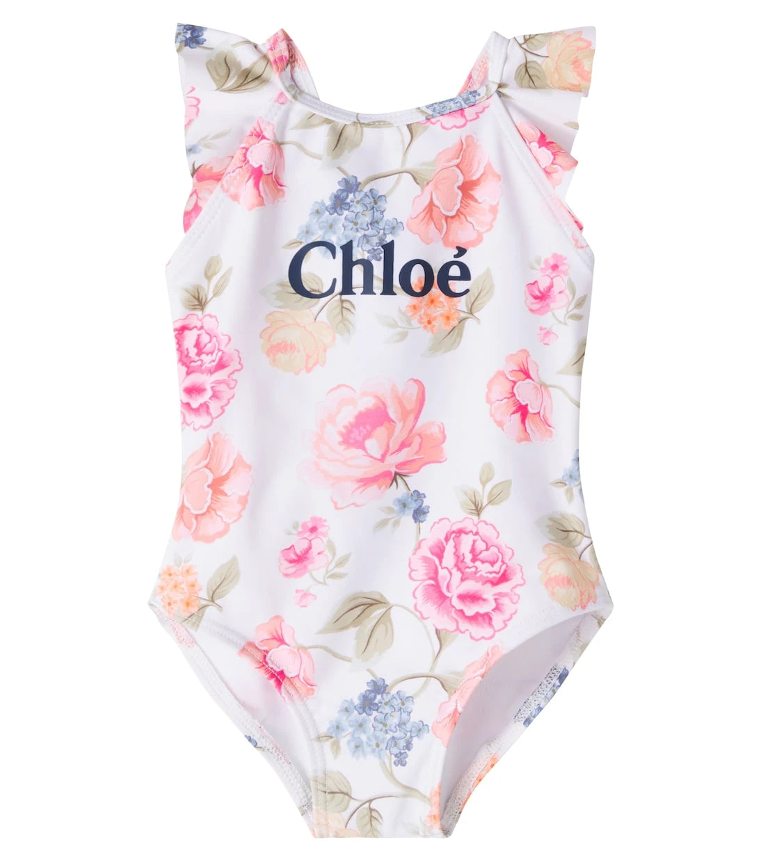 Chloé Kids - Baby logo floral swimsuit