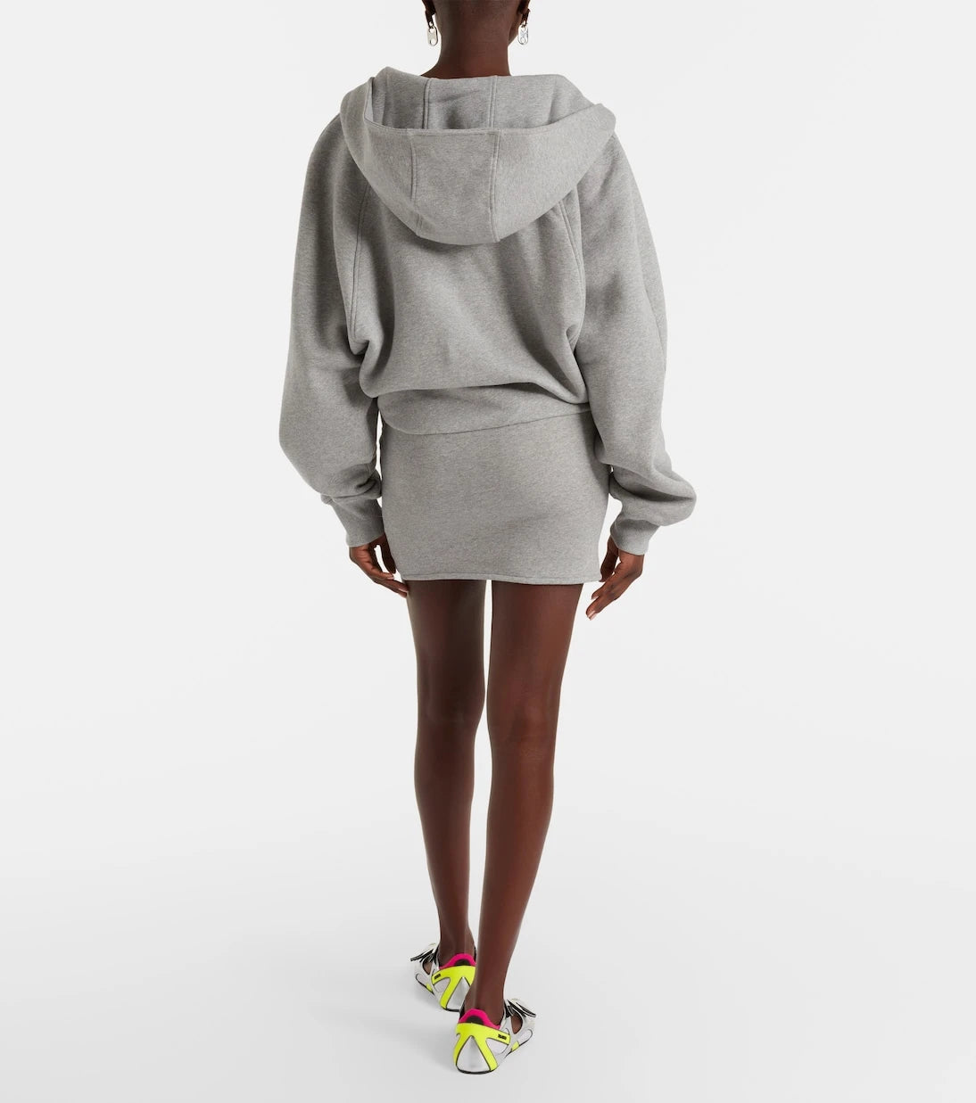 The Attico - Cotton jersey sweatshirt dress