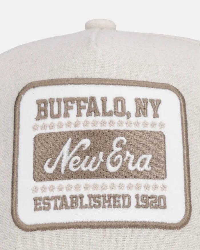New Era keten бейзбол şapka OVAL PATCH LINEN EFRAME