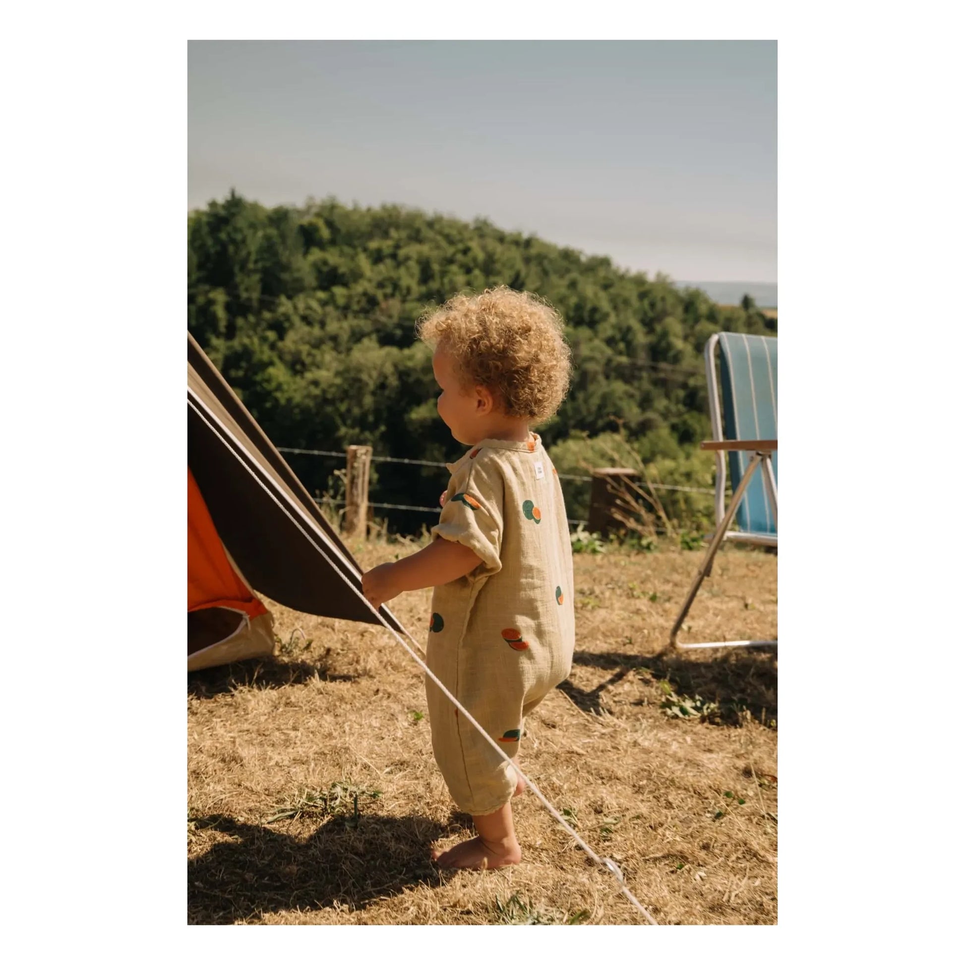 Studio Bohème - Combishort Bebecito Watermelon Organic Cotton | Sage