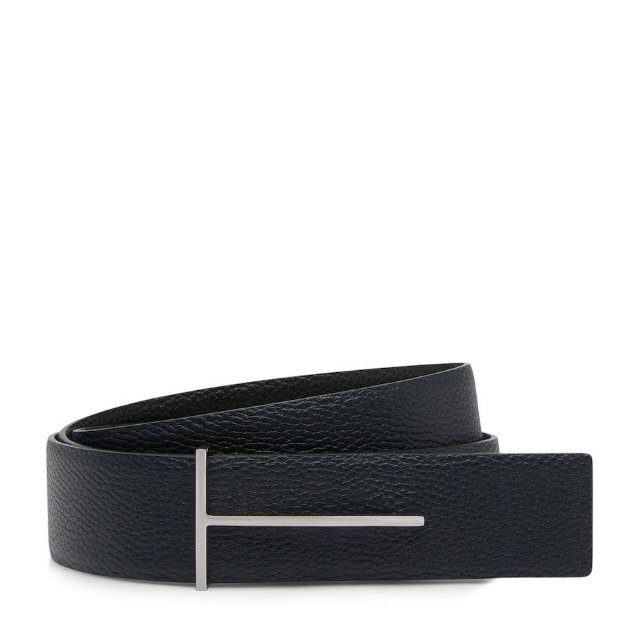 Calf Leather Slim T Belt