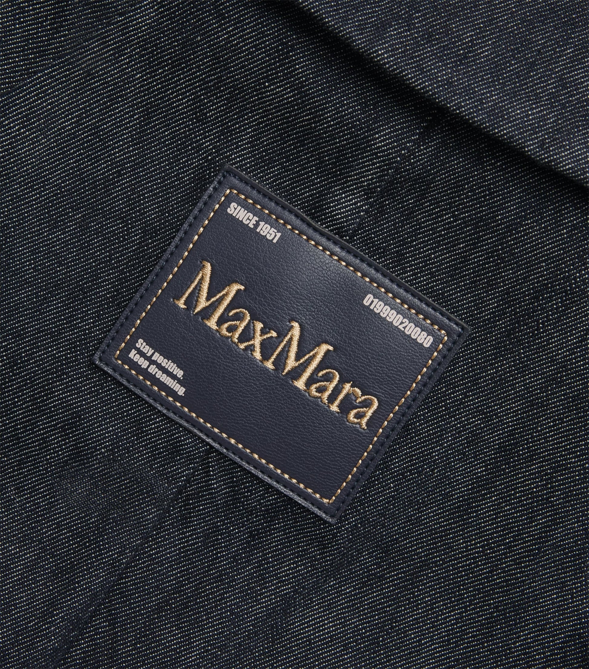 Denim Double-Breasted Midi Dress ULTRAMARINE