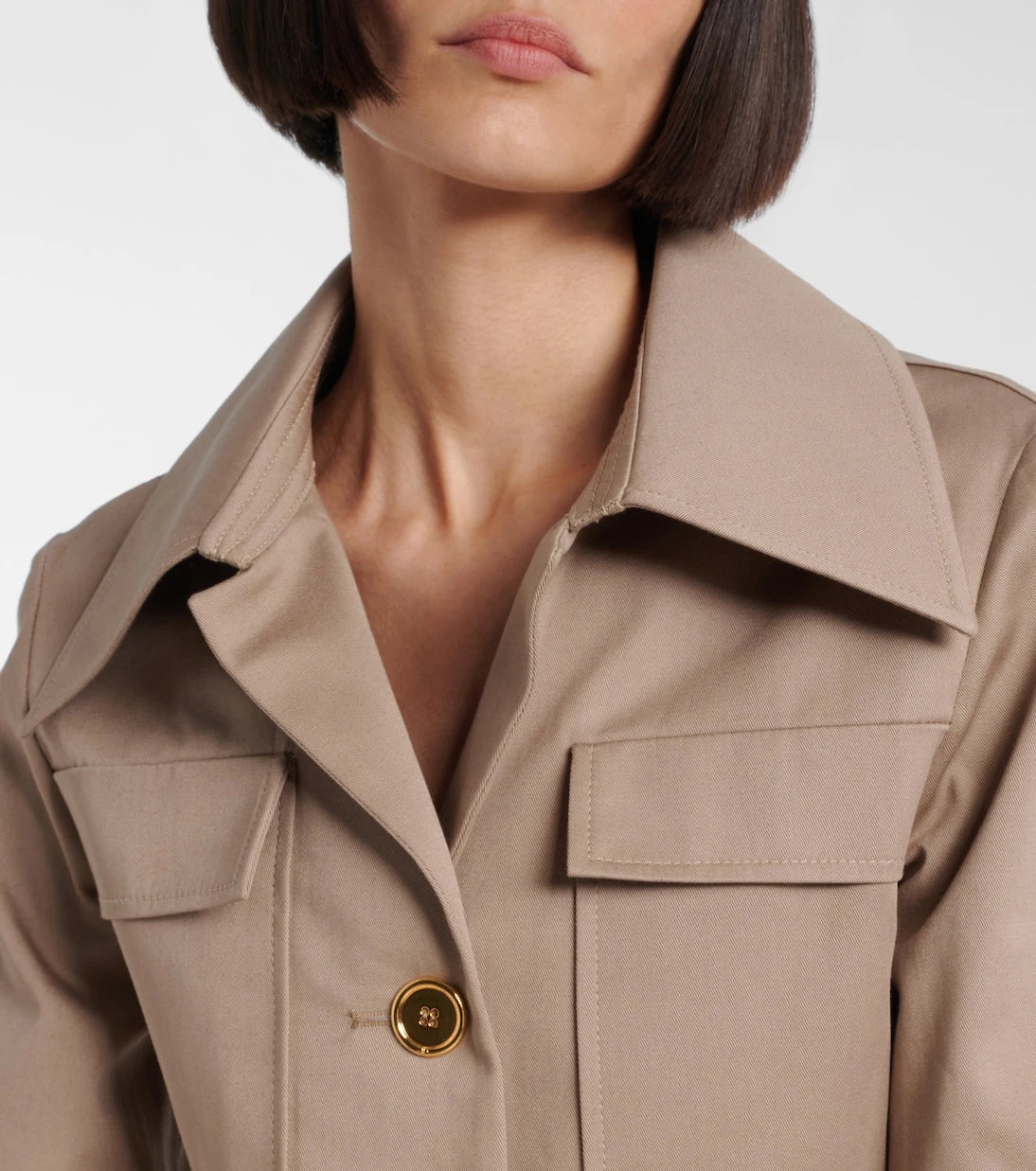 Patou - Cropped cotton gabardine jacket
