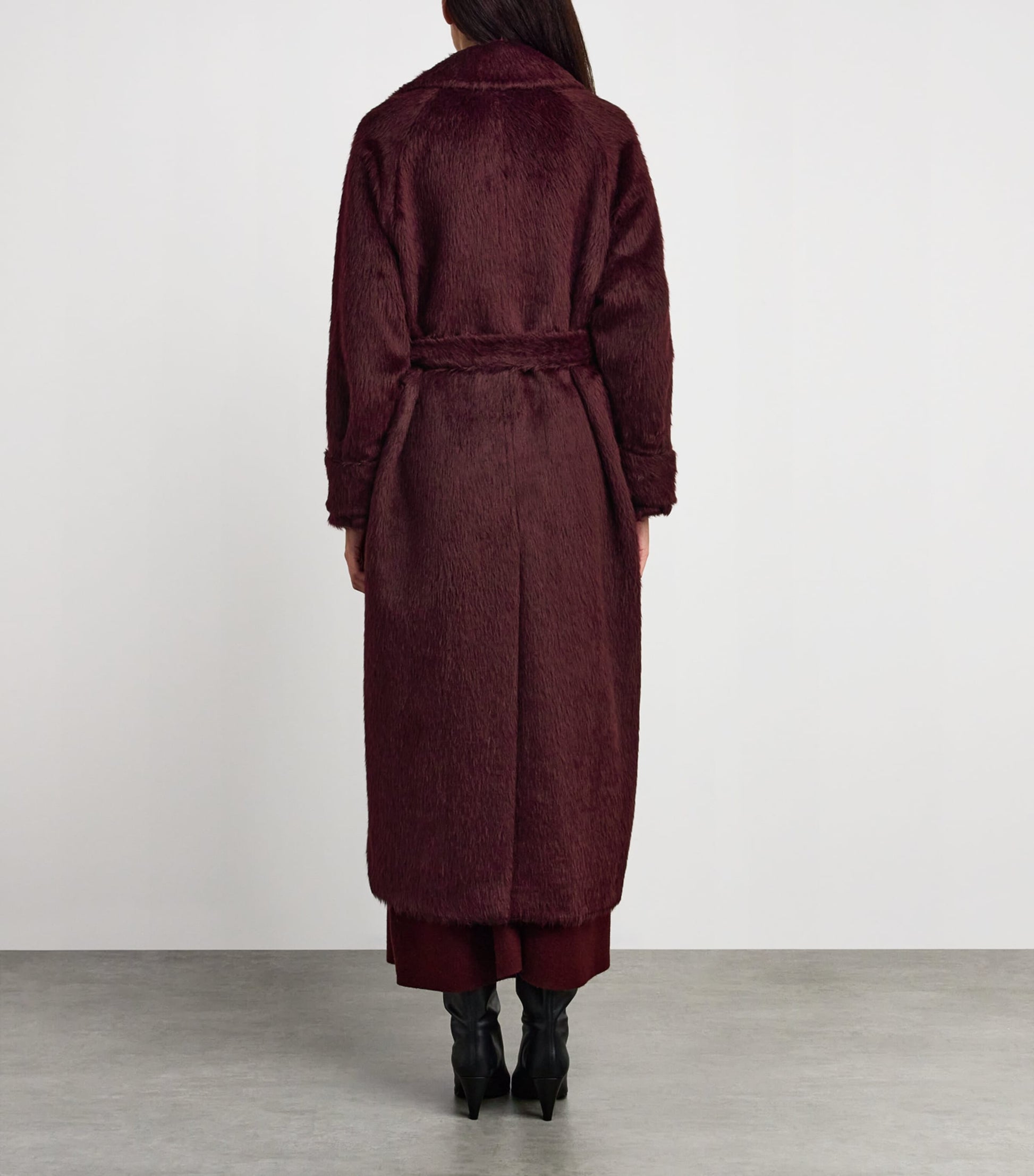 Red Alpaca-Virgin Wool Coat