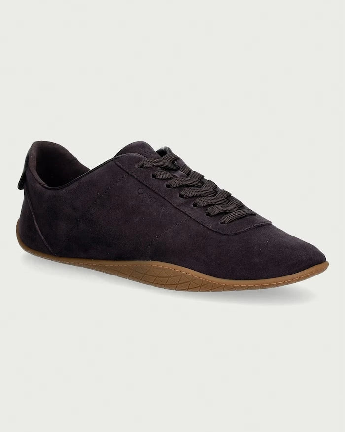 Calvin Klein BALLET SNEAKER LACEUP LTH-SUE kadın süet spor ayakkabı