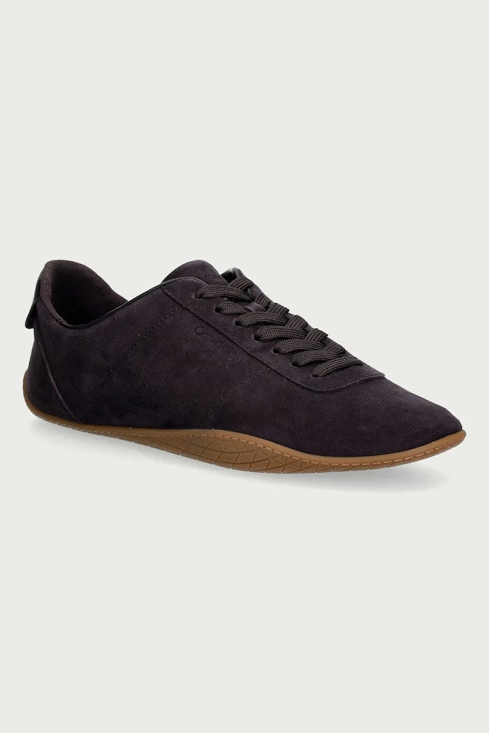 Calvin Klein BALLET SNEAKER LACEUP LTH-SUE kadın süet spor ayakkabı