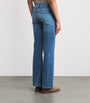 7 For All Mankind Blue Dojo Tailorless Flared Jeans