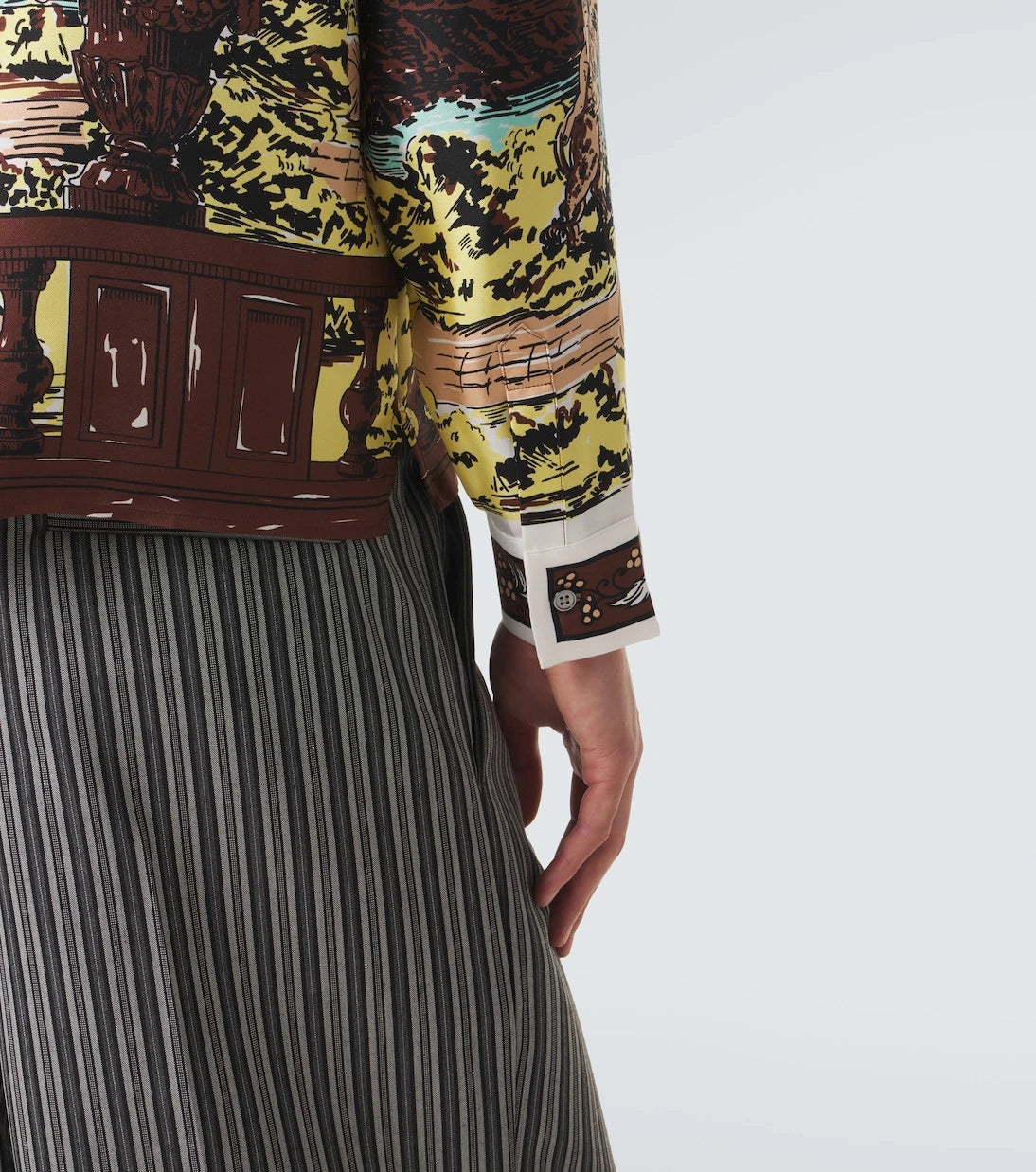 Versace - Printed silk shirt