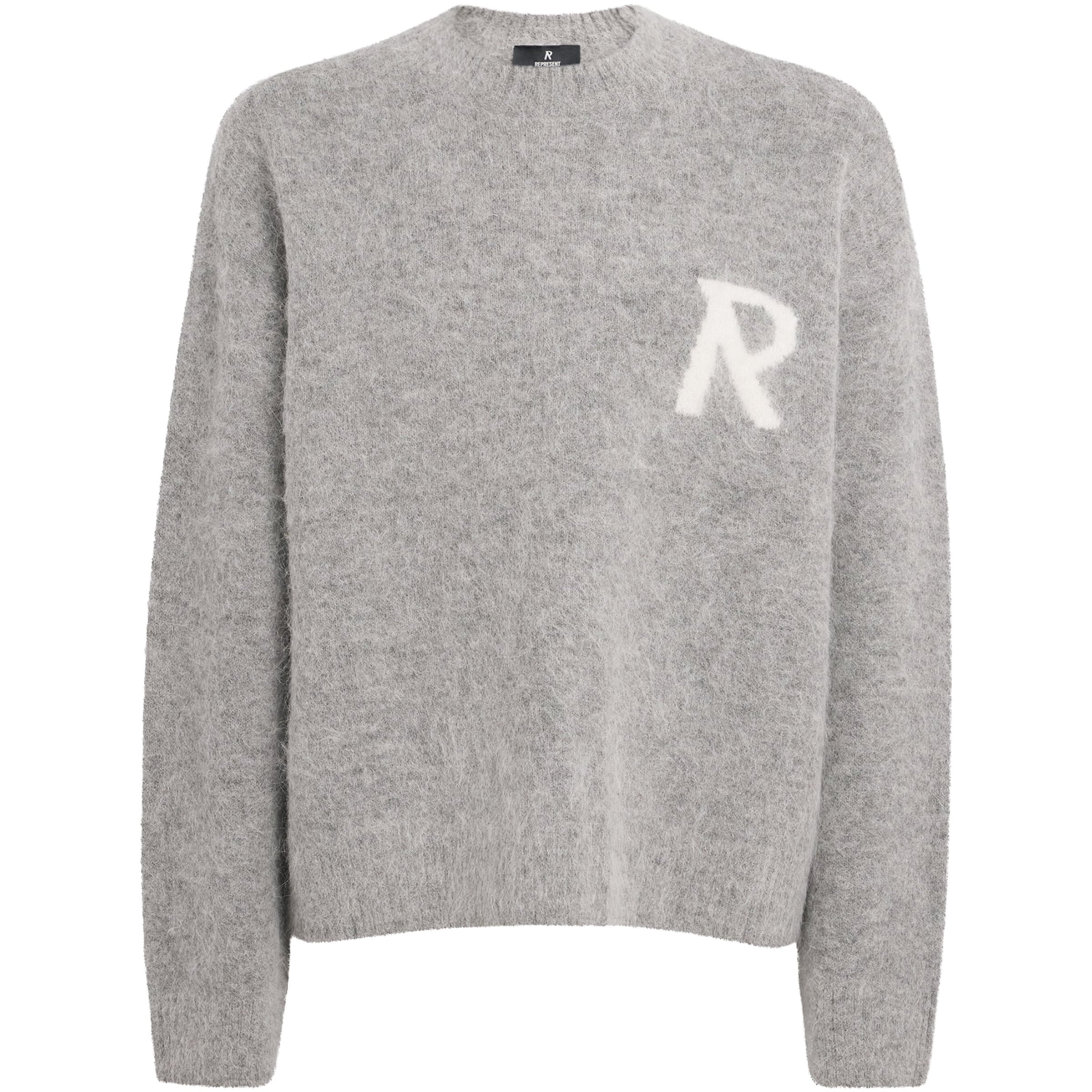 Alpaca-Blend Logo Oversized Sweater