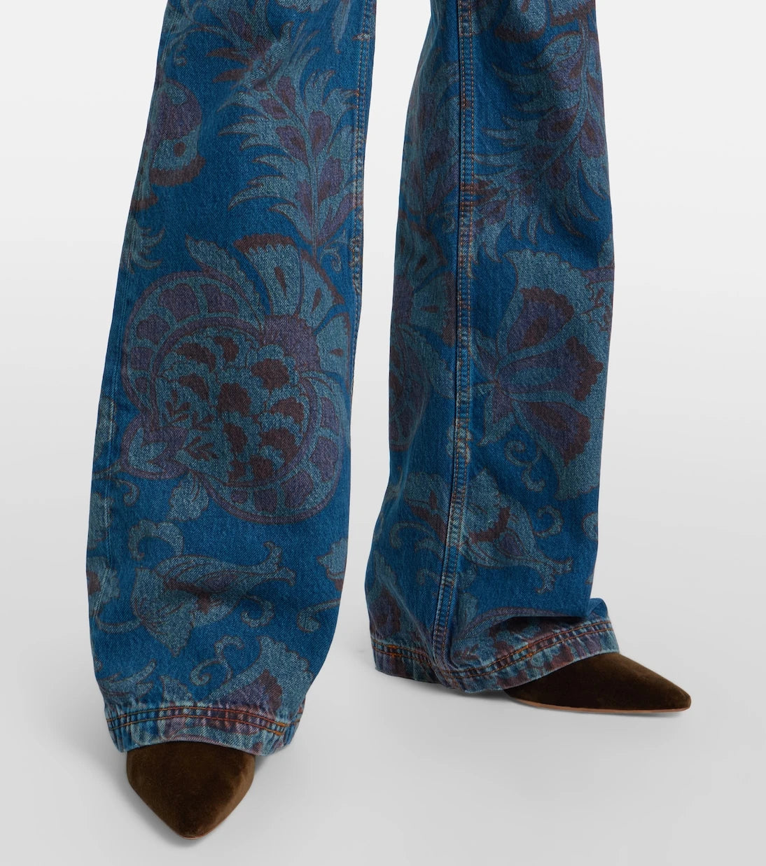 Etro - Floral flared jeans