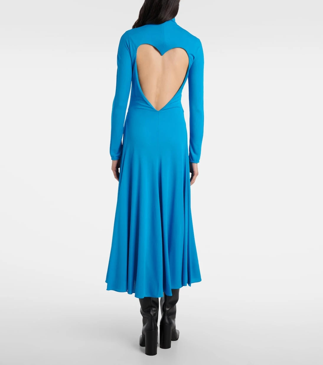 Alaïa - Açık sırtlı jarse midi elbise