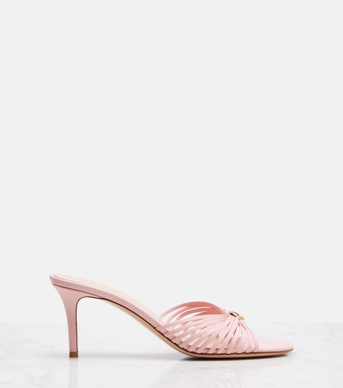 Gianvito Rossi - Vyna 70 leather mules