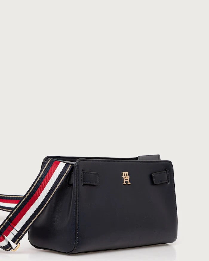 Tommy Hilfiger imitasyon deri kadın crossbody çanta