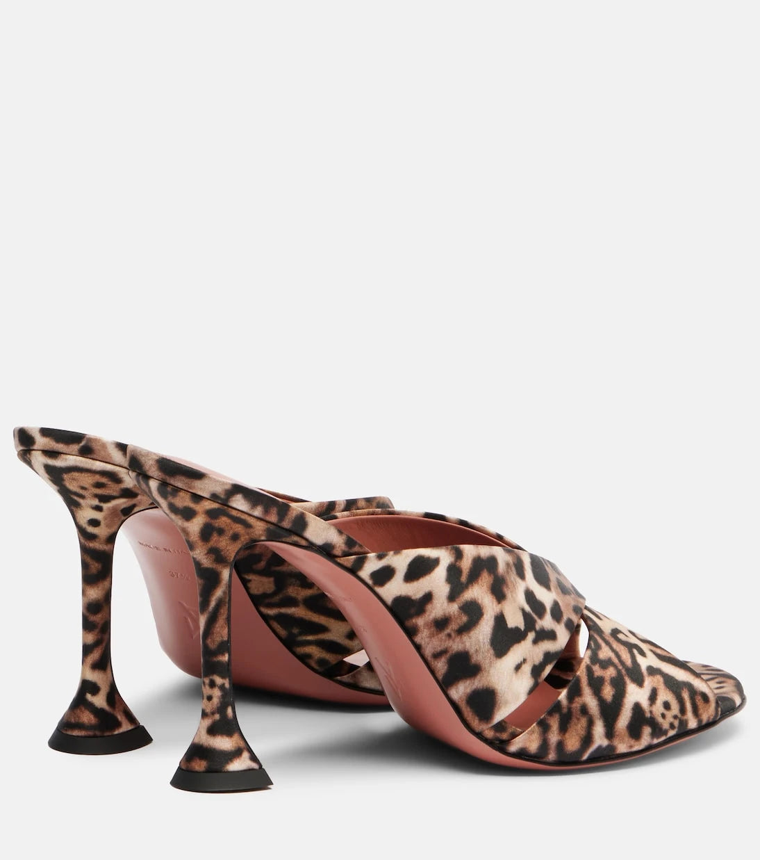 Amina Muaddi - Salma leopard-print satin mules
