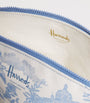 Toile Half Moon Cosmetic Bag