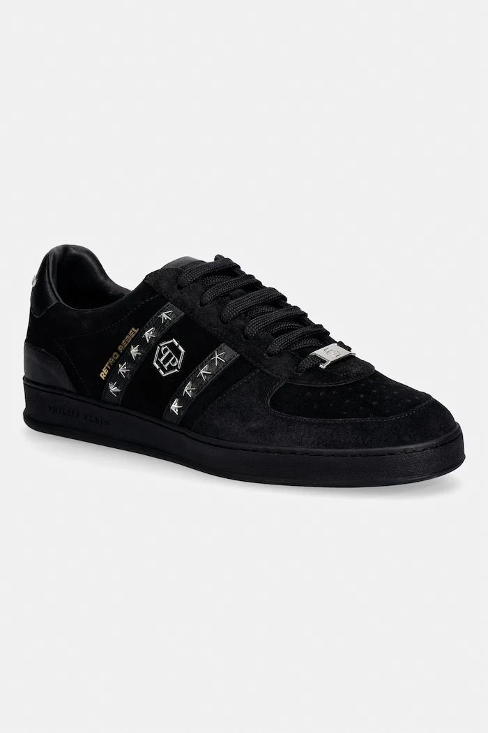 Philipp Plein Low-Top Retro Rebel Süet Spor Ayakkabı