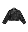 Balenciaga Black Cropped Leather Jacket