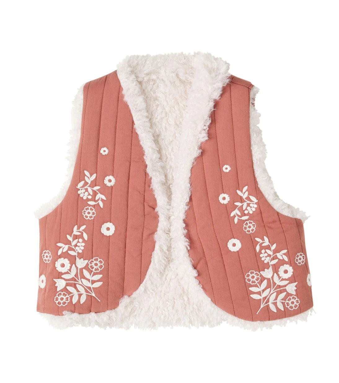 C'era Una Volta - Noemie embroidered quilted cotton vest