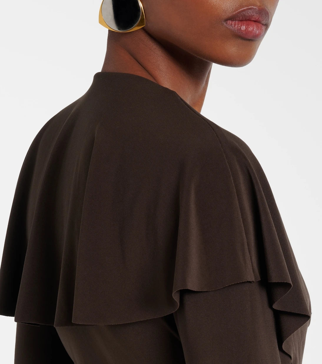 Norma Kamali - Ruffled jersey bodysuit