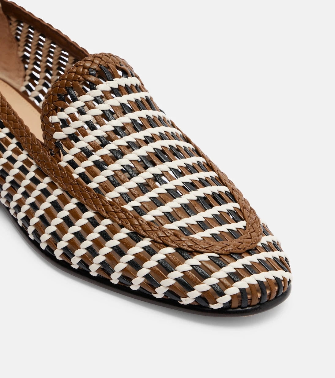 Veronica Beard - Prilla woven leather loafers