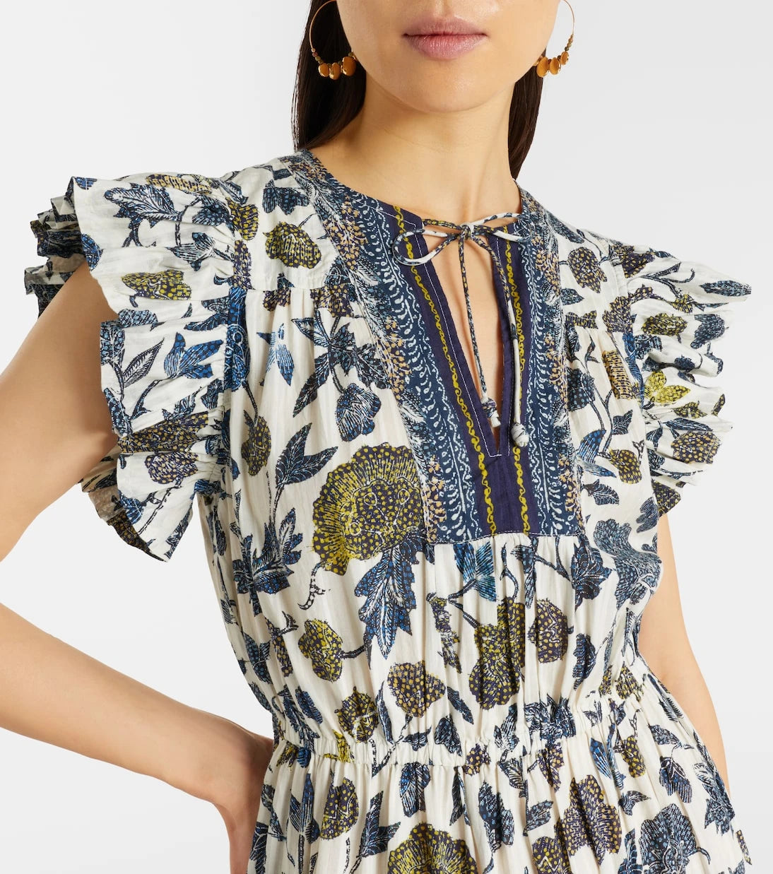 Ulla Johnson - Kairi gathered cotton-blend midi dress