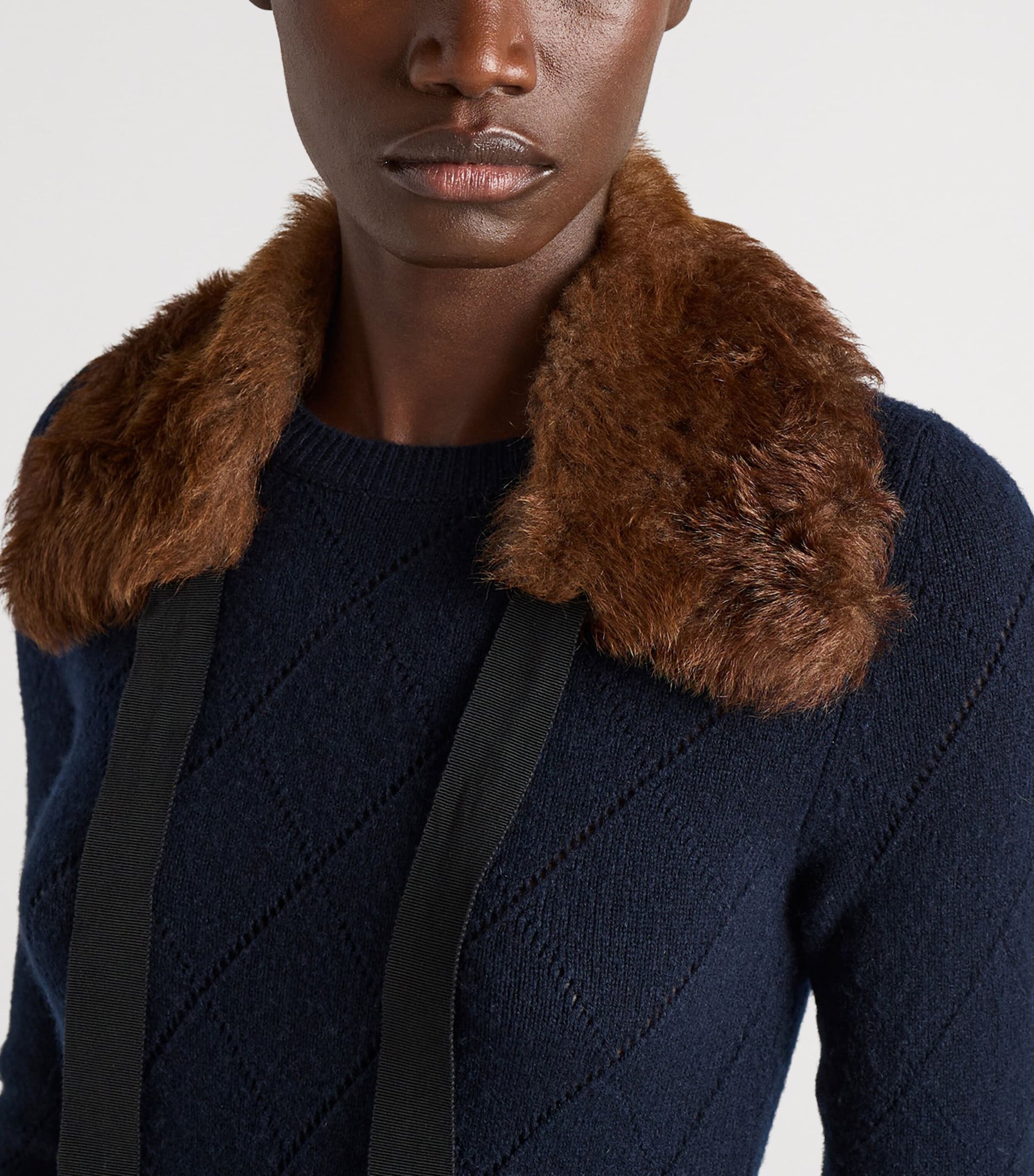 Prada Blue Cashmere Midi Dress