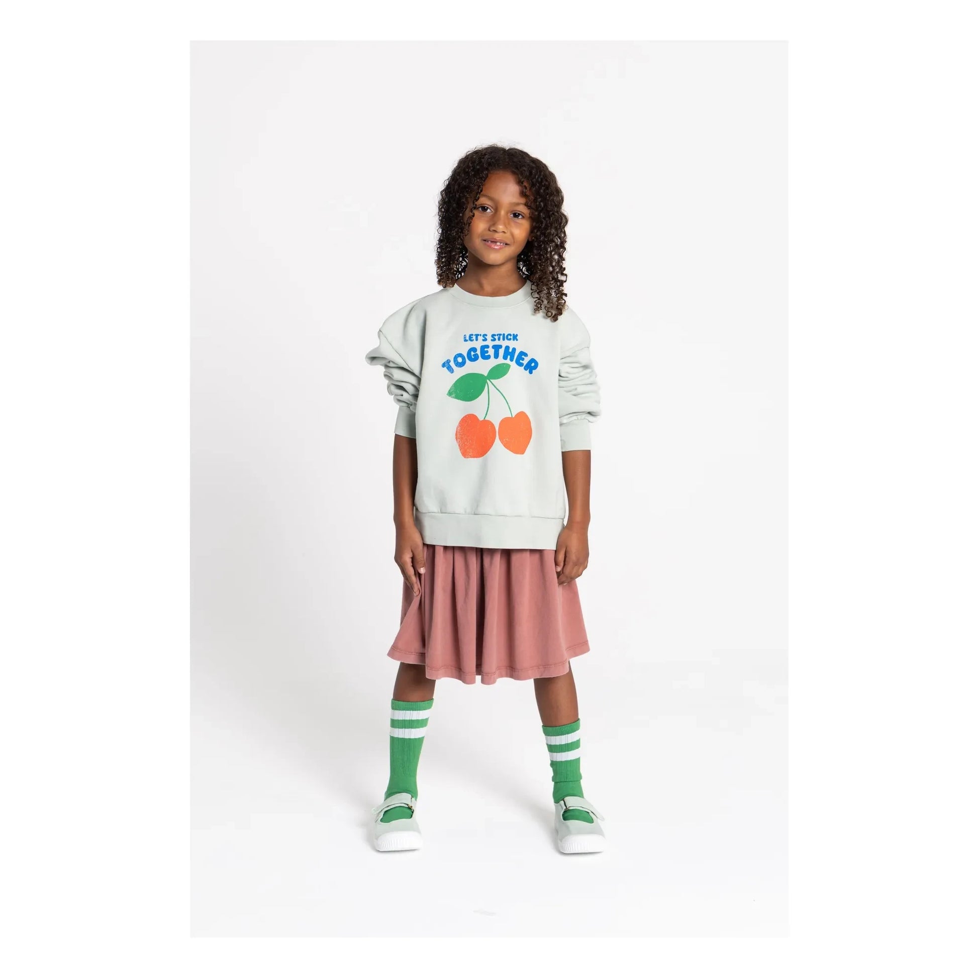 Smallable Kid - Flow Skirt Jersey Organic Cotton | Plum