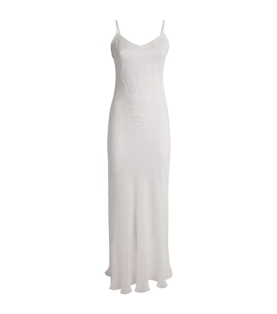 White Silk Sheer Iolanda Nightdress