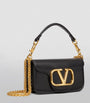 Valentino Garavani Black Small Leather Locò Shoulder Bag
