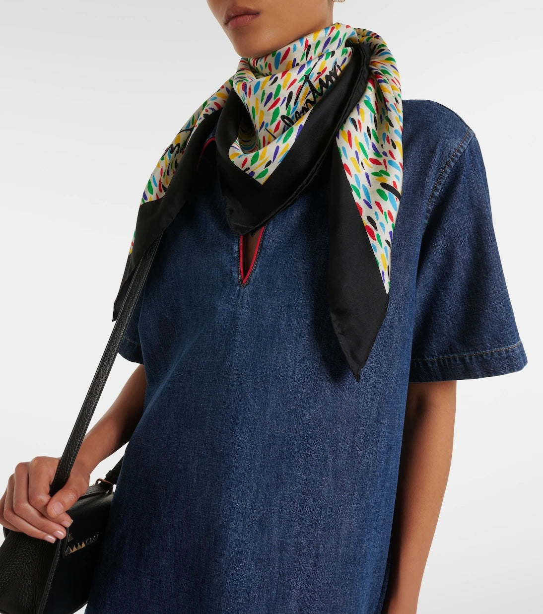 Valentino - Printed silk twill scarf