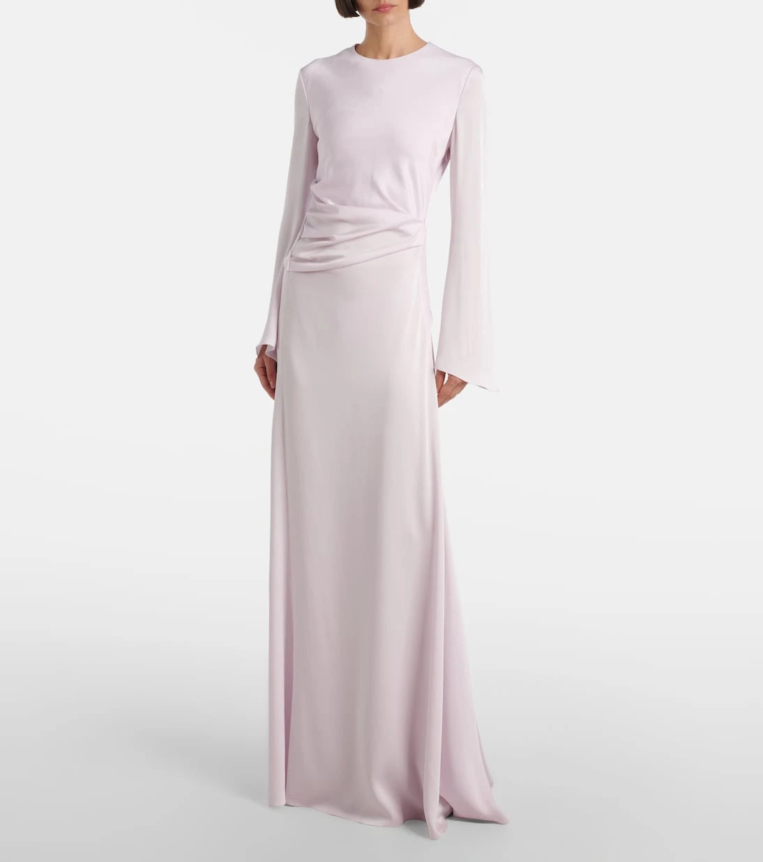 McQueen - Draped satin gown