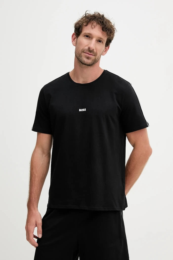 BOSS Erkek Ev Tişörtü Pamuk Elastanlı Unique T-Shirt