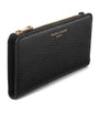 Black Large Grained Leather Mayfair Purse