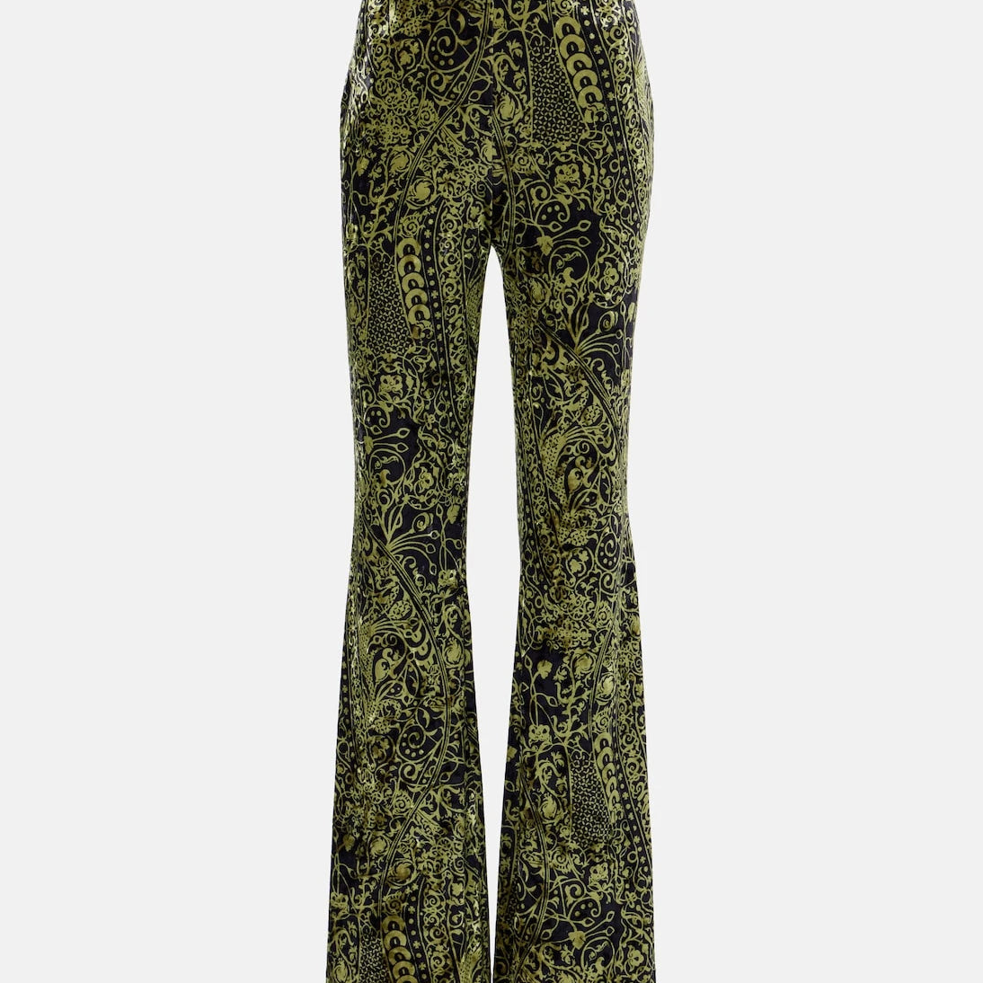 Diane von Furstenberg - Ruthette printed velvet flared pants