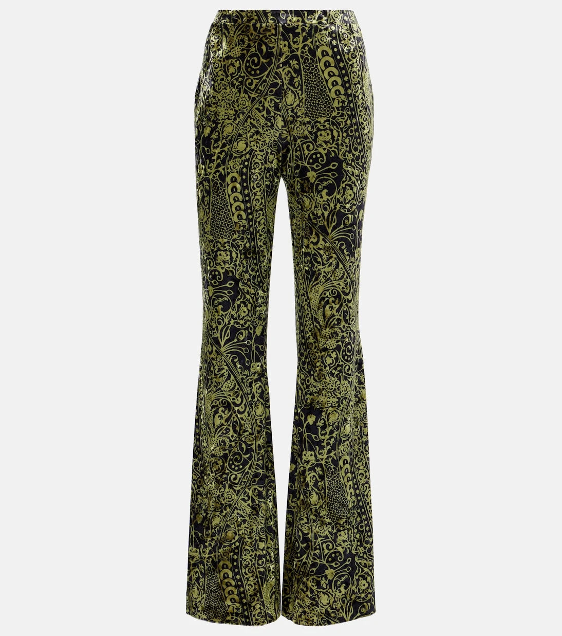 Diane von Furstenberg - Ruthette printed velvet flared pants