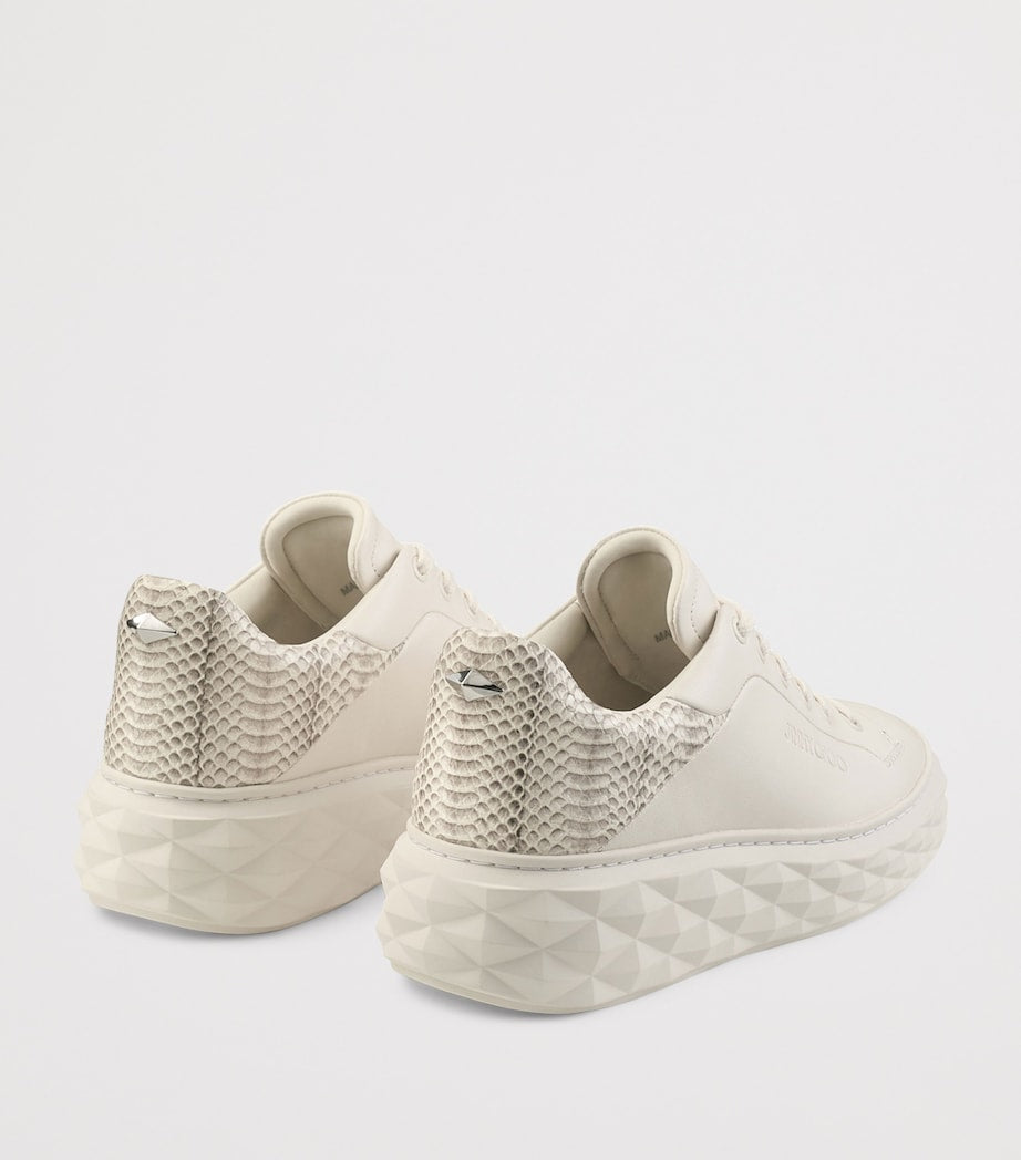 Ivory Diamond Maxi Leather Sneakers