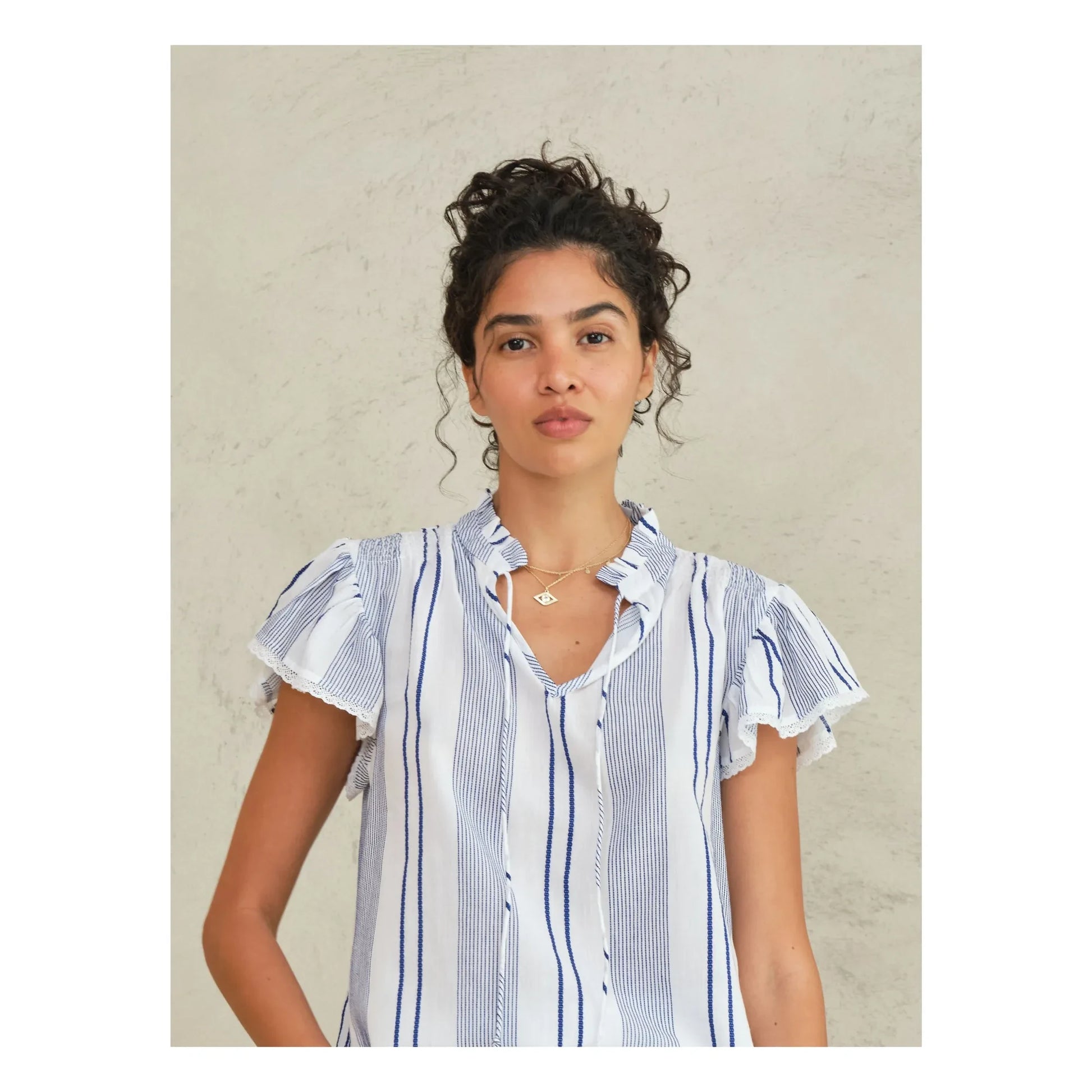 M.A.B.E. - Eleni blouse | Blue