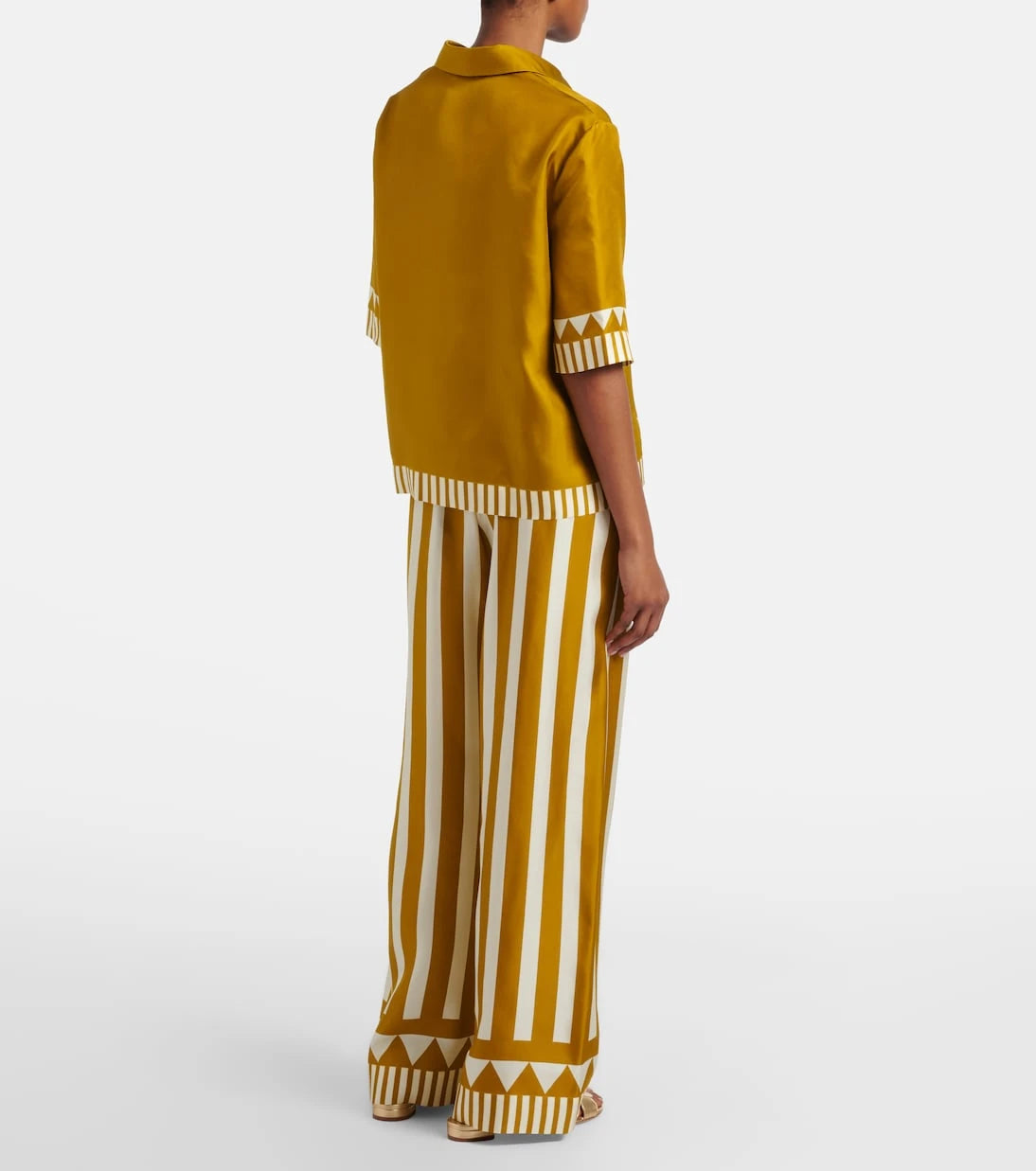 Eres - Pacha striped silk twill palazzo pants