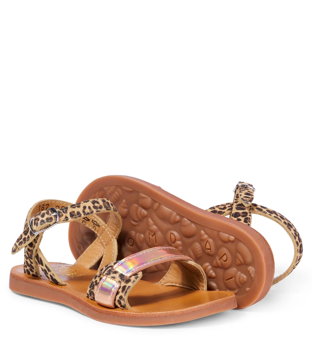 Pom d'Api - Avignon leopard-print leather sandals