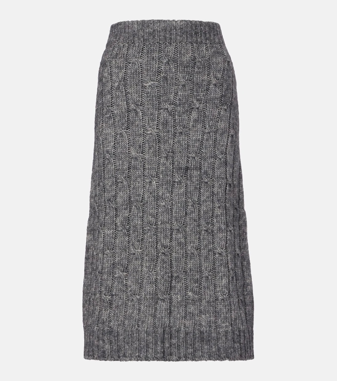 'S Max Mara - Otello cotton and wool-blend midi skirt