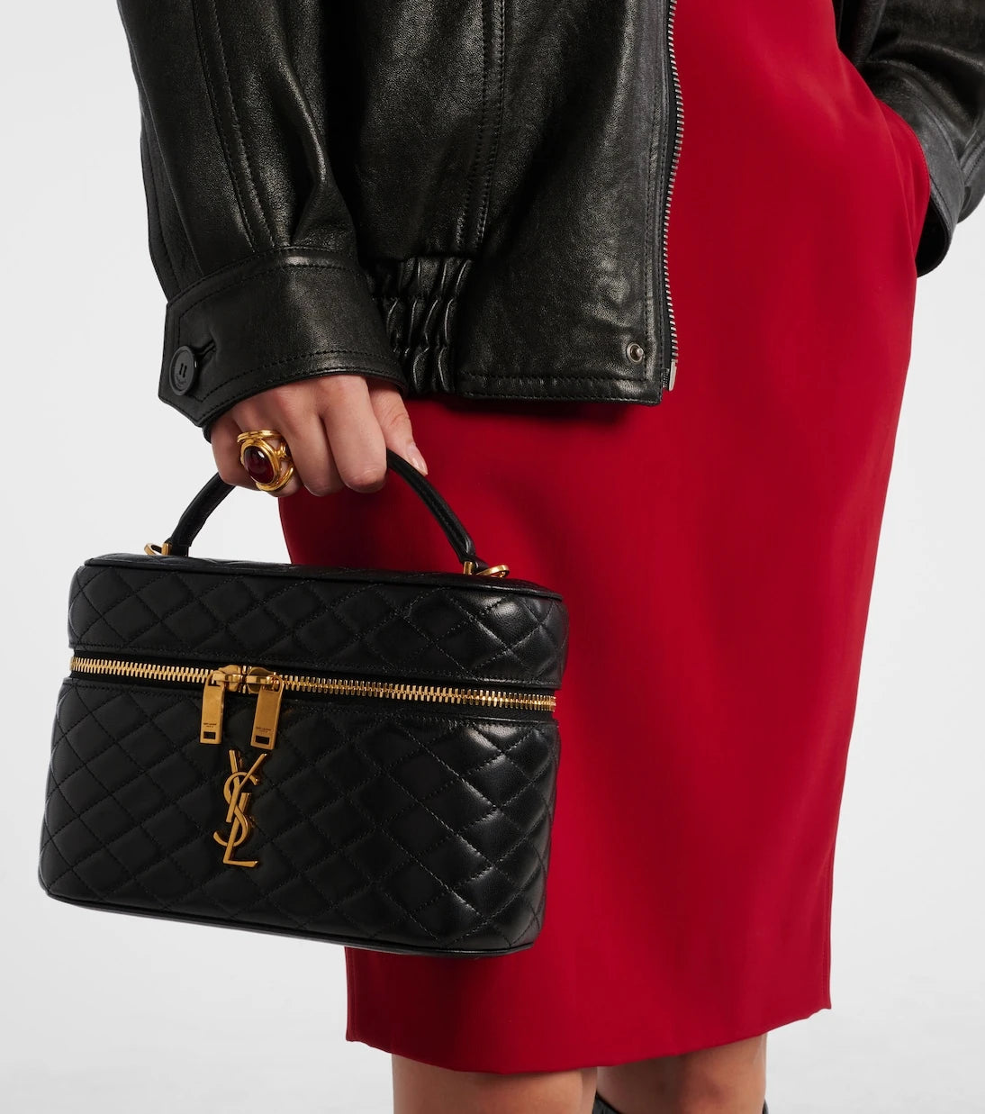 Saint Laurent - Gaby Large leather vanity bag