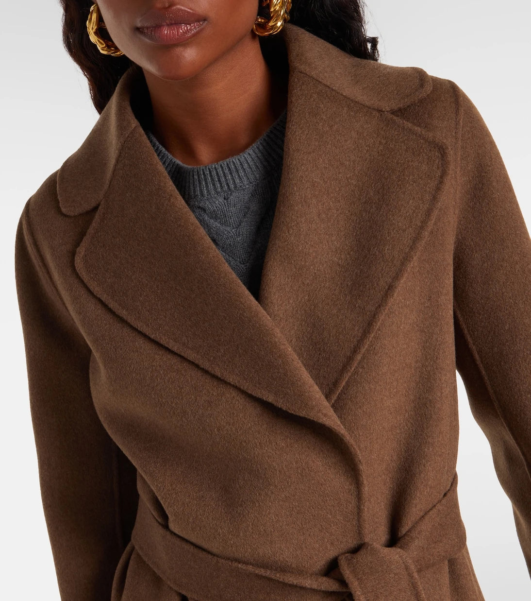 'S Max Mara - Poldo virgin wool wrap coat