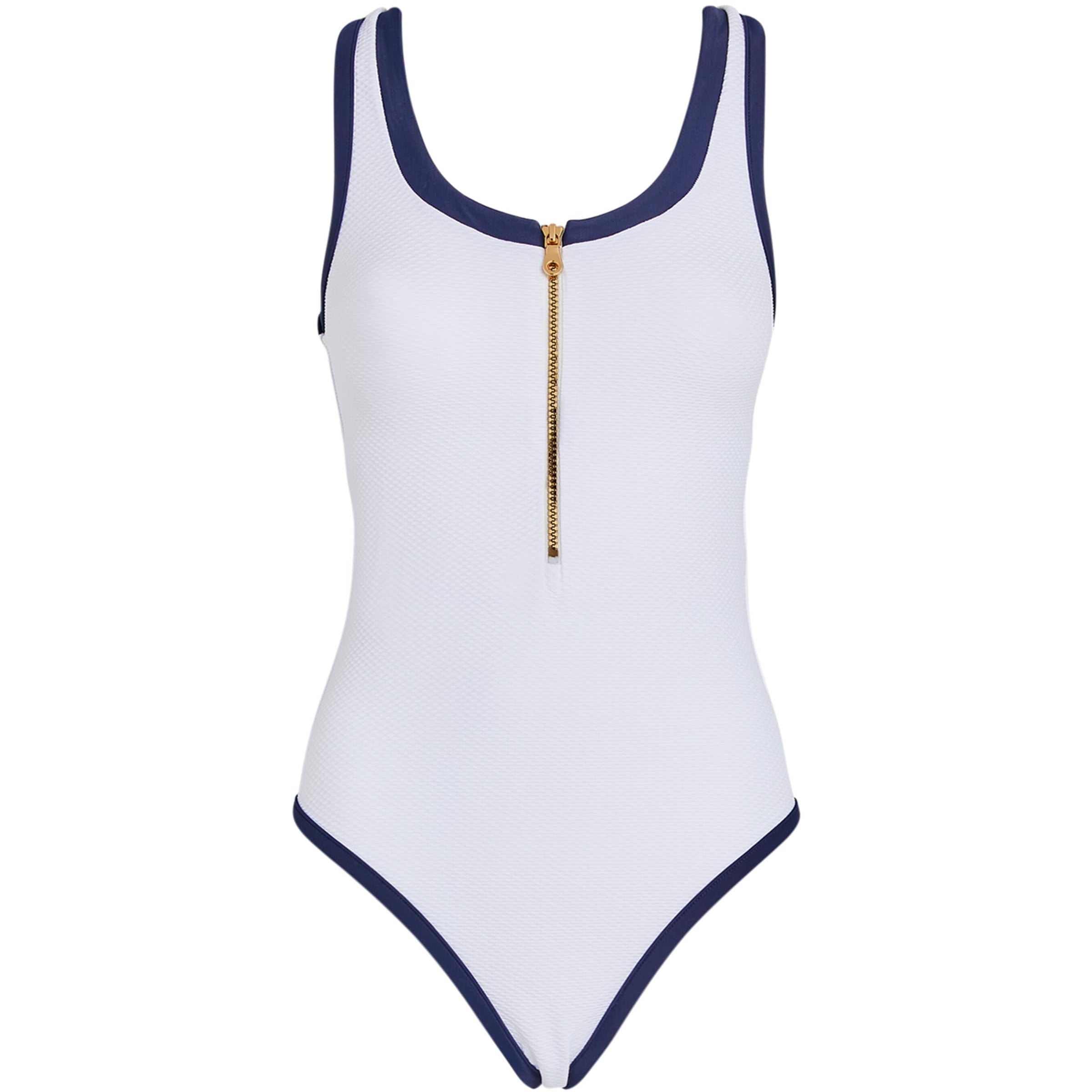 Heidi Klein White Bondi Beach Swimsuit
