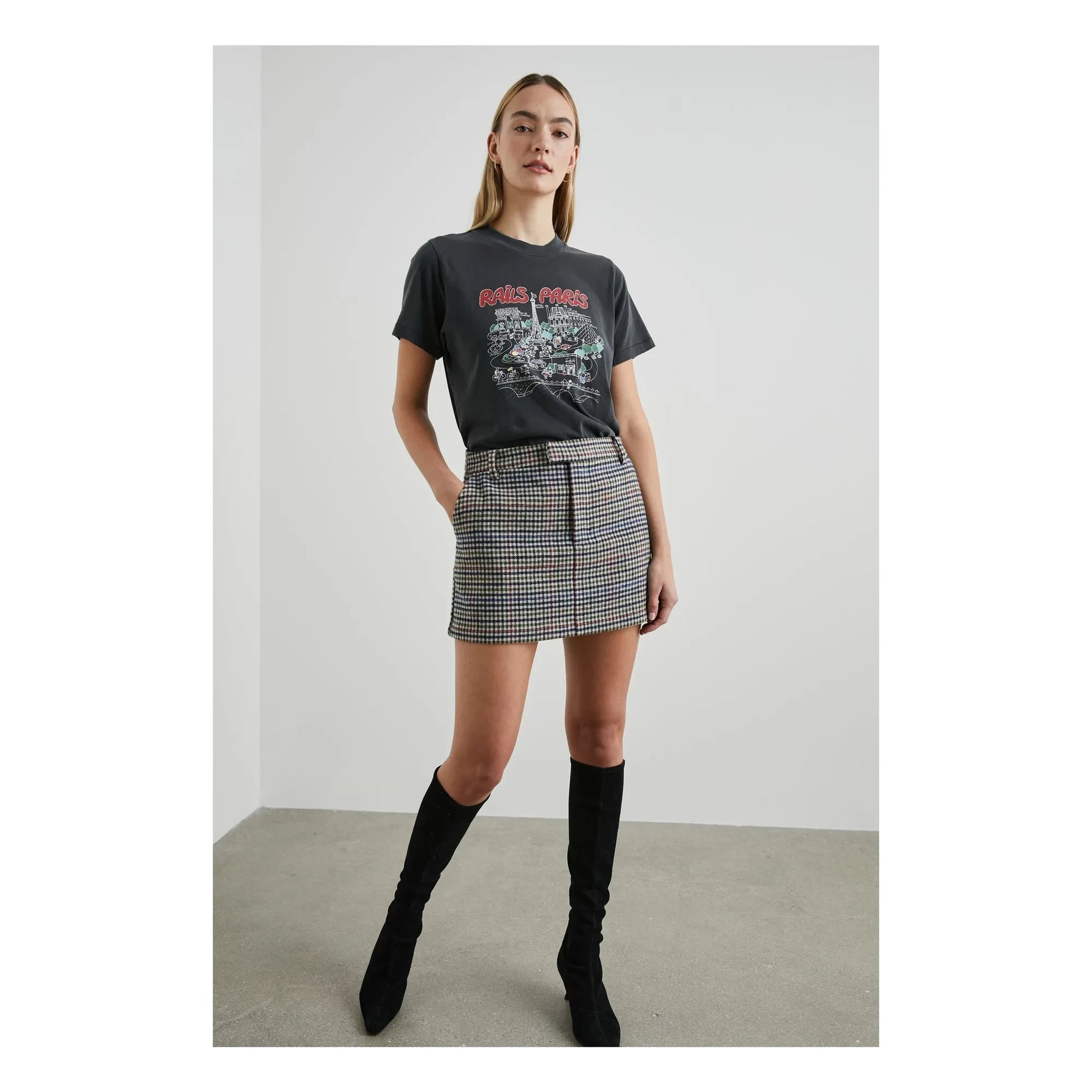 Rails - Boyfriend T-shirt | Black