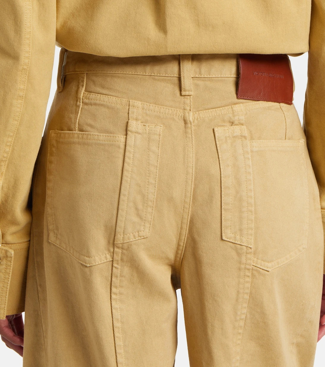 Victoria Beckham - High-rise barrel-leg jeans