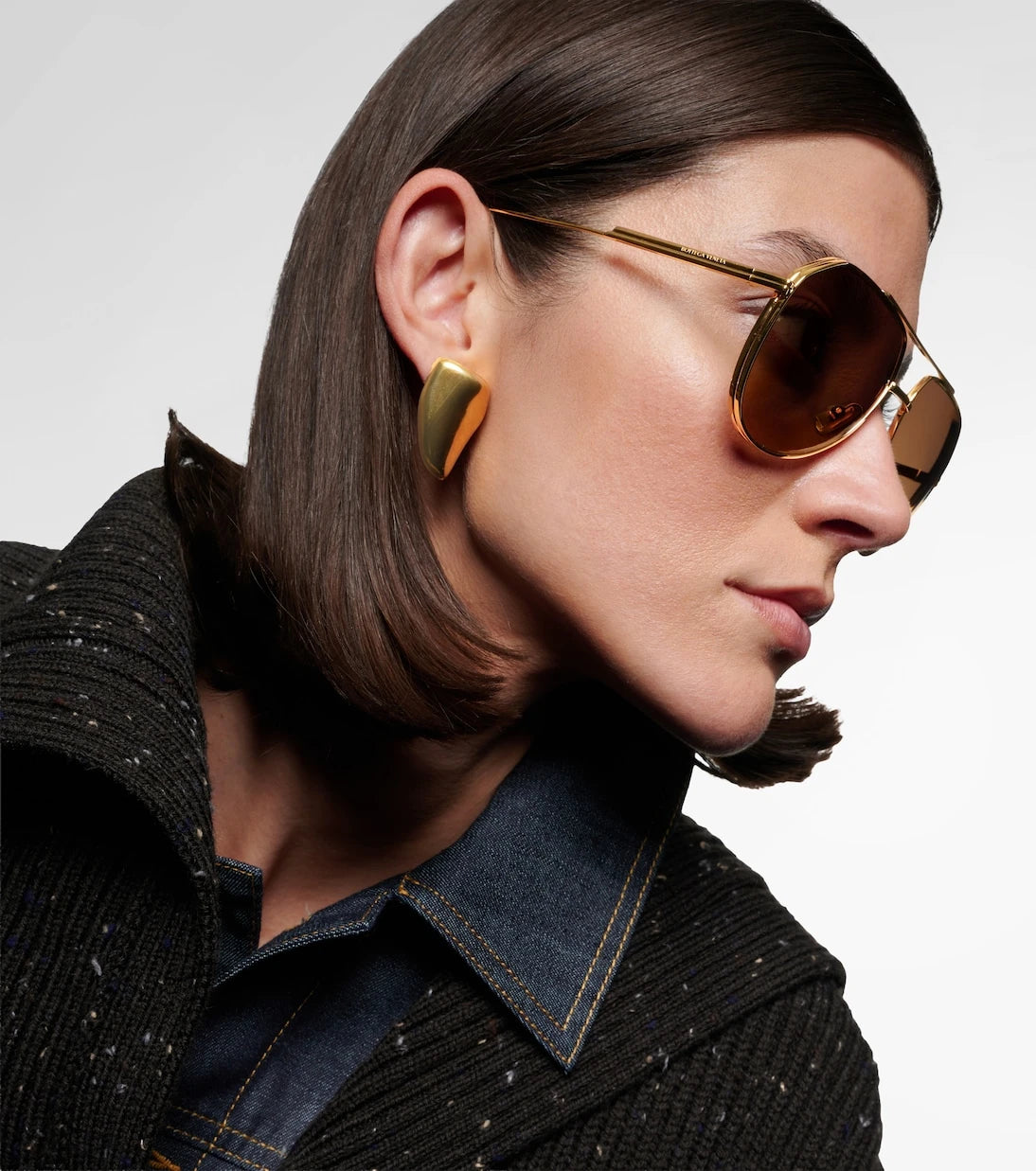 Bottega Veneta - Light Ribbon aviator sunglasses