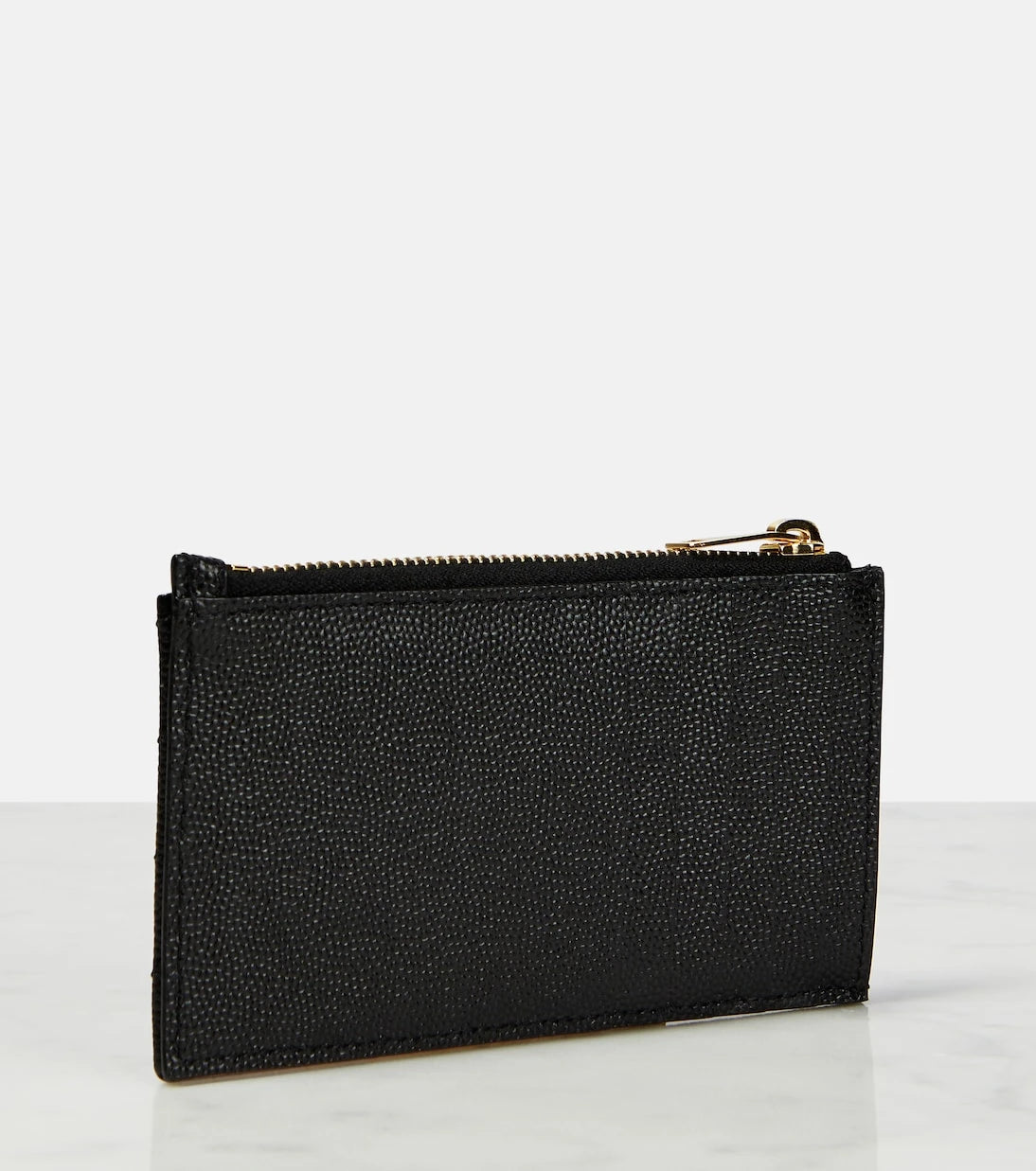 Saint Laurent - Monogram zipped leather wallet