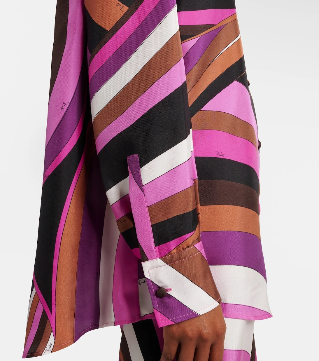 Pucci - Iride silk twill shirt