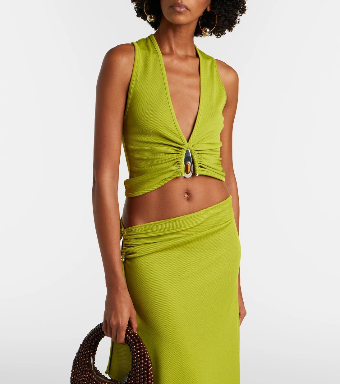 Christopher Esber - Crystal Pendant tank top